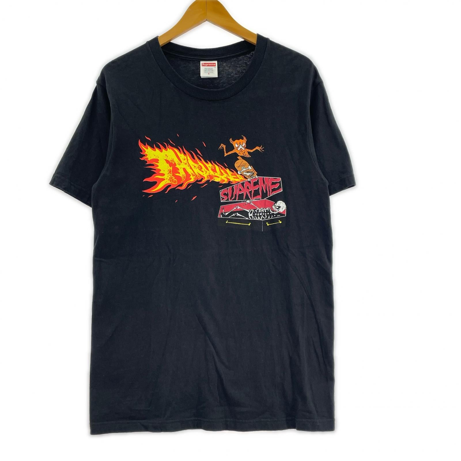 半袖Tシャツ Supreme×THRASHER Back Tail Tee S ブラック S ブラック