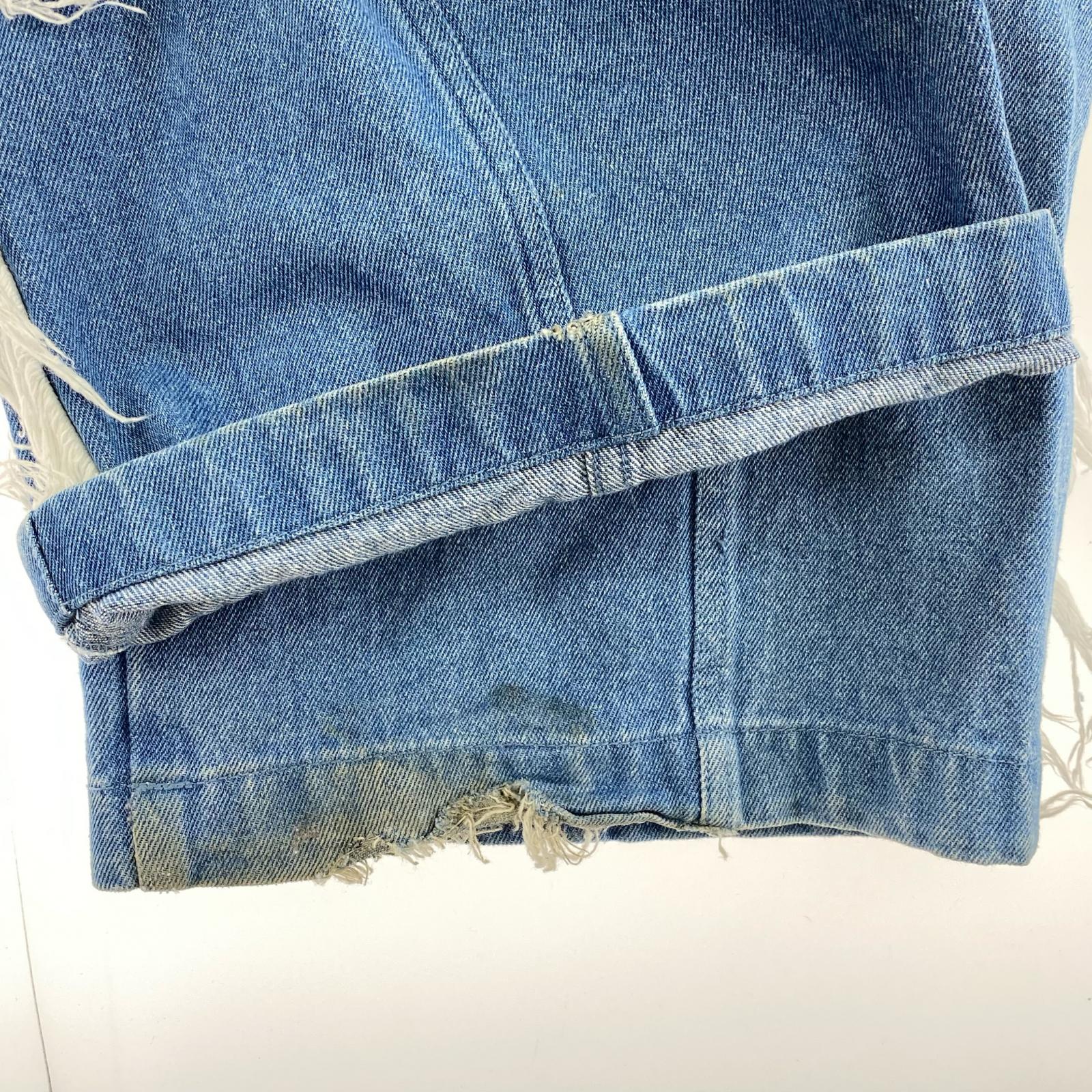 デニムパンツ × KSENIASCHNAIDER インディゴ (L) L