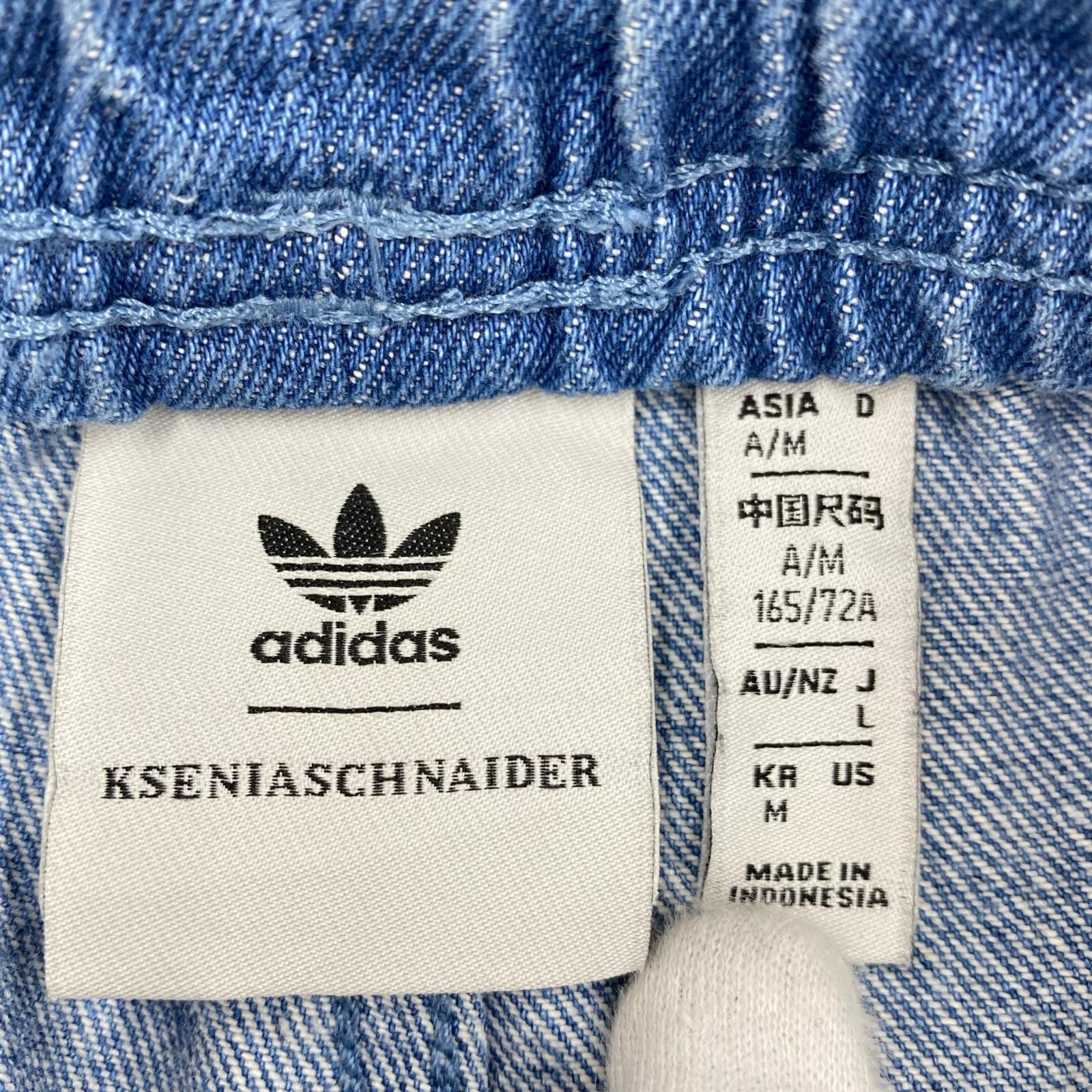 デニムパンツ × KSENIASCHNAIDER インディゴ (L) L