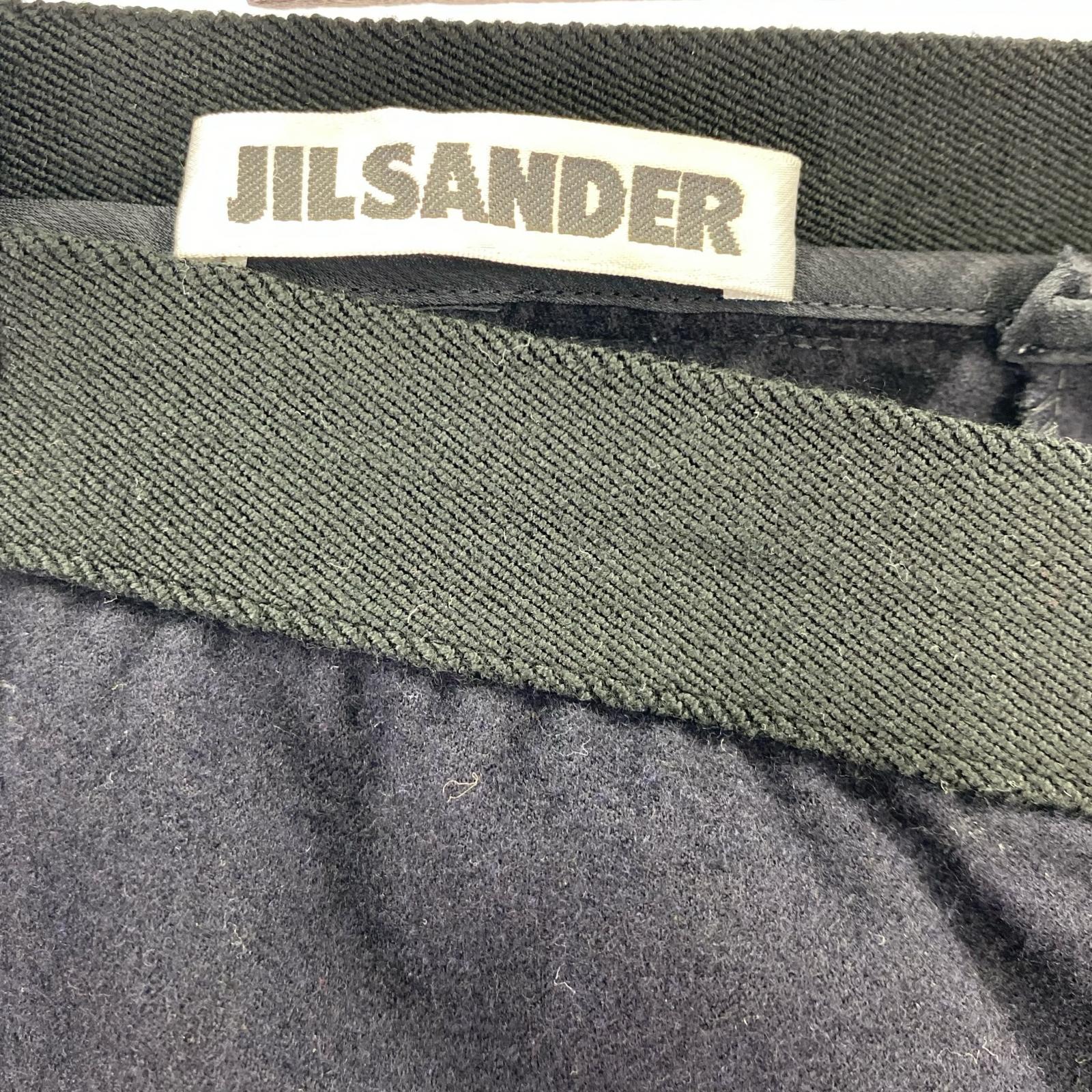 パンツ 90s JIL SANDER 本人期 ウールスラックス 紺 38 ネイビー