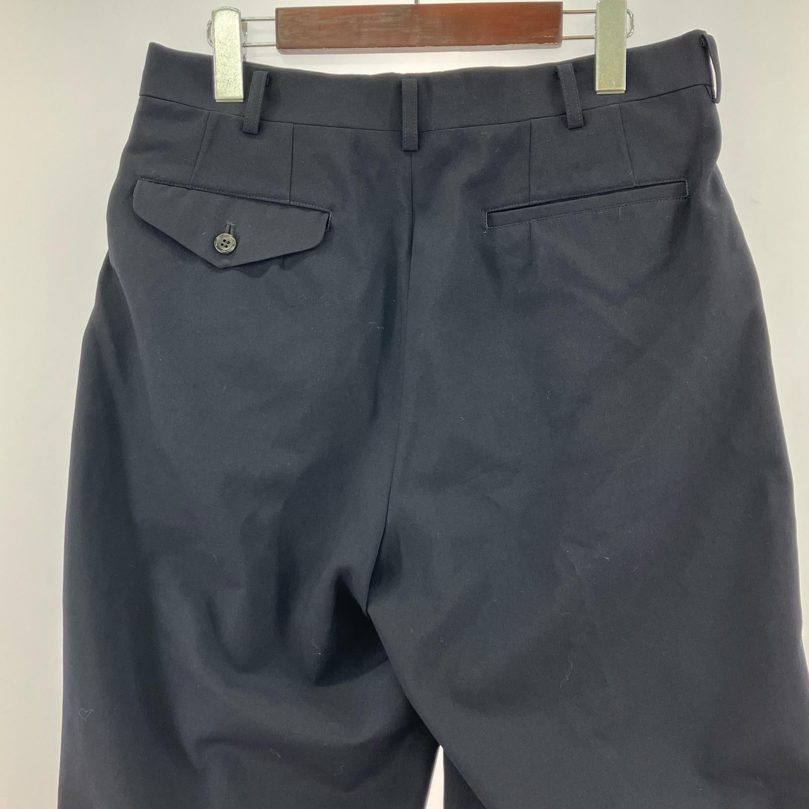 パンツ HOMME DEUX 1タック S S ブラック