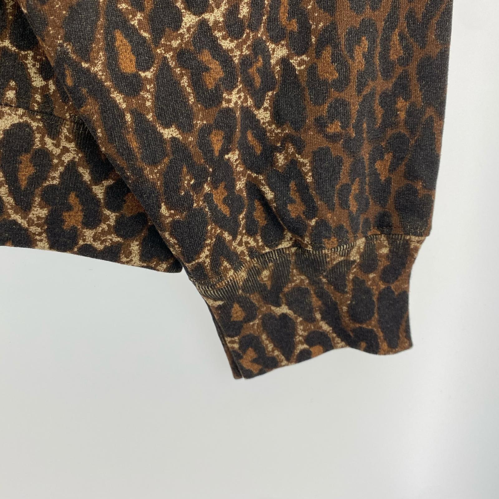 パーカー Supreme×Number (N)ine 25AW Hooded Sweatshirt Leopard XL ブラウン