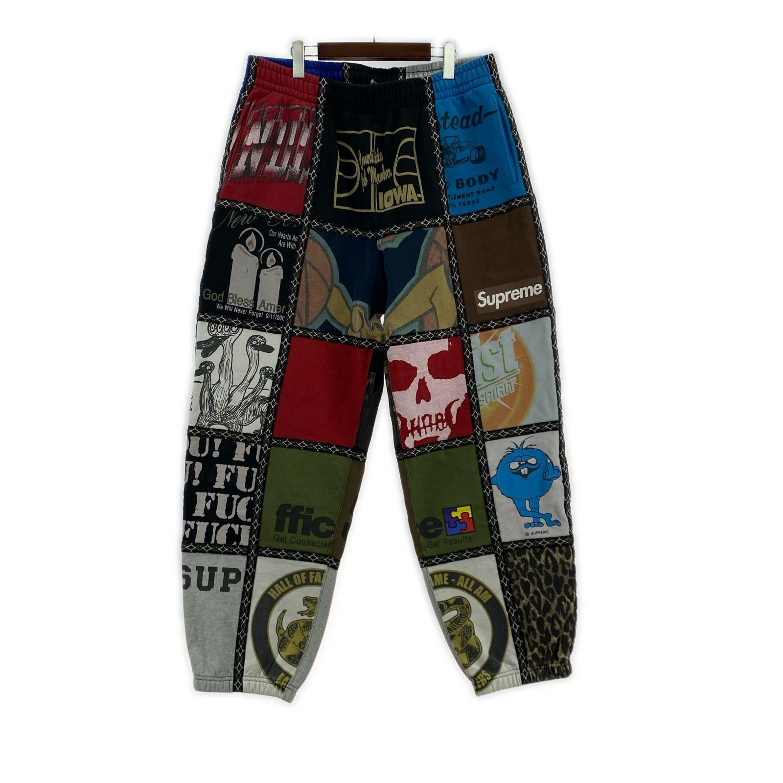 パンツ Supreme×Number (N)ine 25AW Patchwork Sweatpant パッチワークスウェットパンツ XL マルチカラー