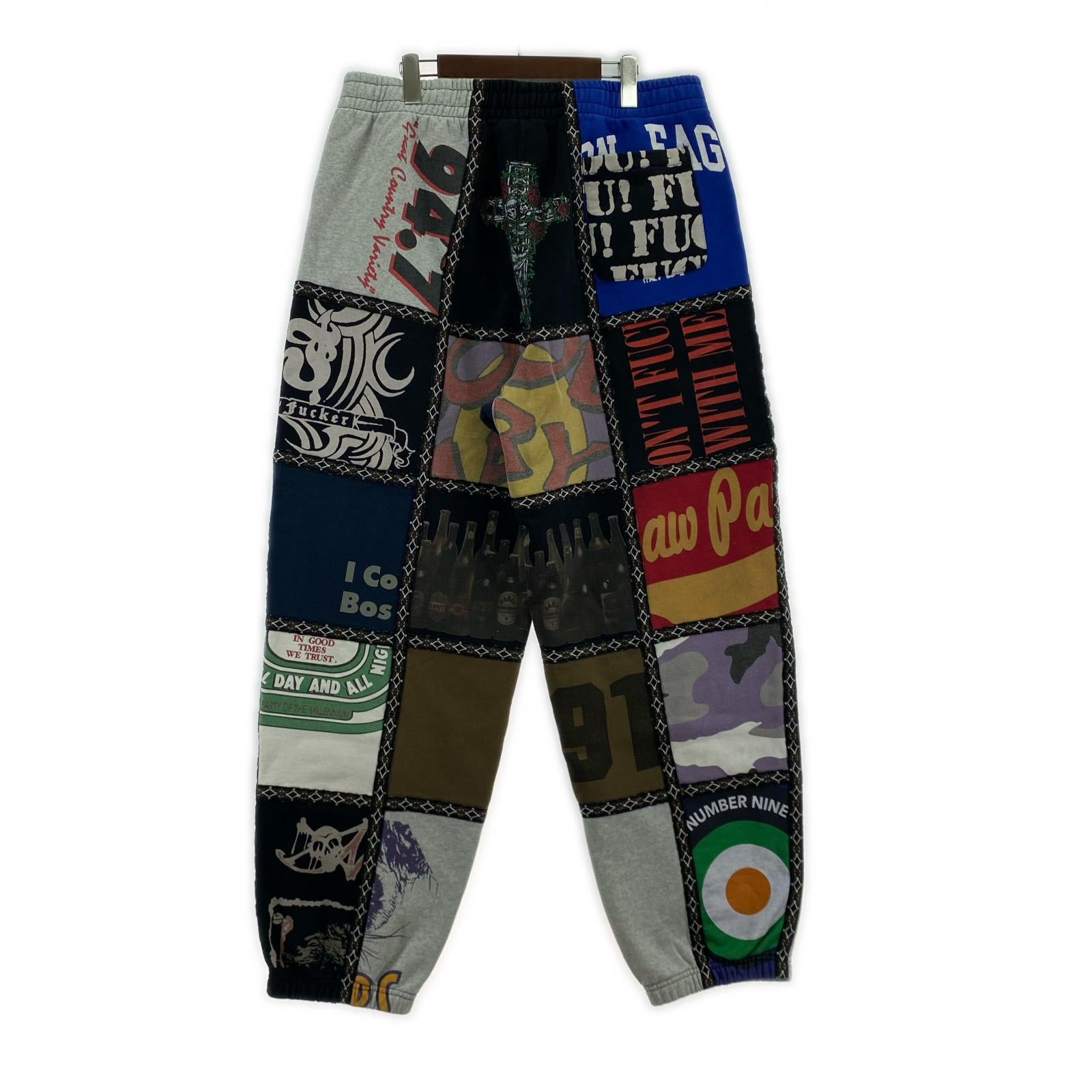 パンツ Supreme×Number (N)ine 25AW Patchwork Sweatpant パッチワークスウェットパンツ XL マルチカラー