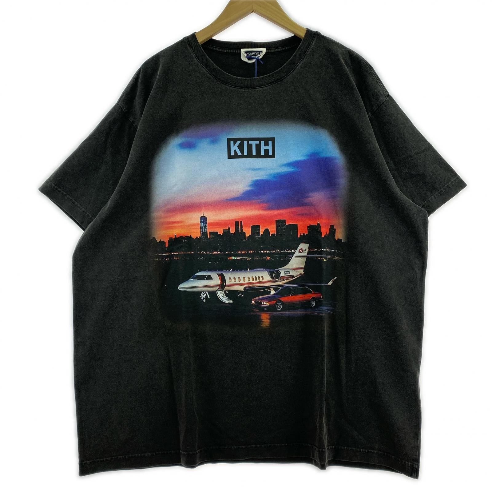 半袖Tシャツ KITH NY TO THE WORLD VINTAGE TEE BLACK XXL ブラック