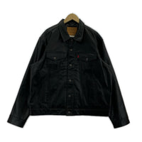 レザージャケット LEATHER TRUCKER JACKET XL ブラック