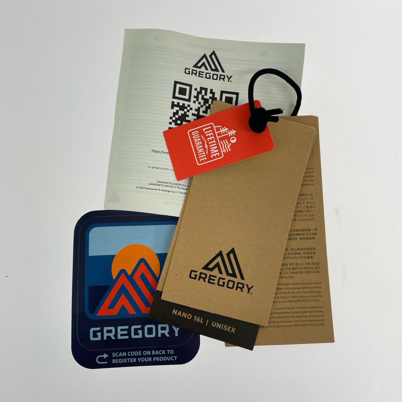 リュック・デイパック GREGORY nano 16 バックパック ブラック
