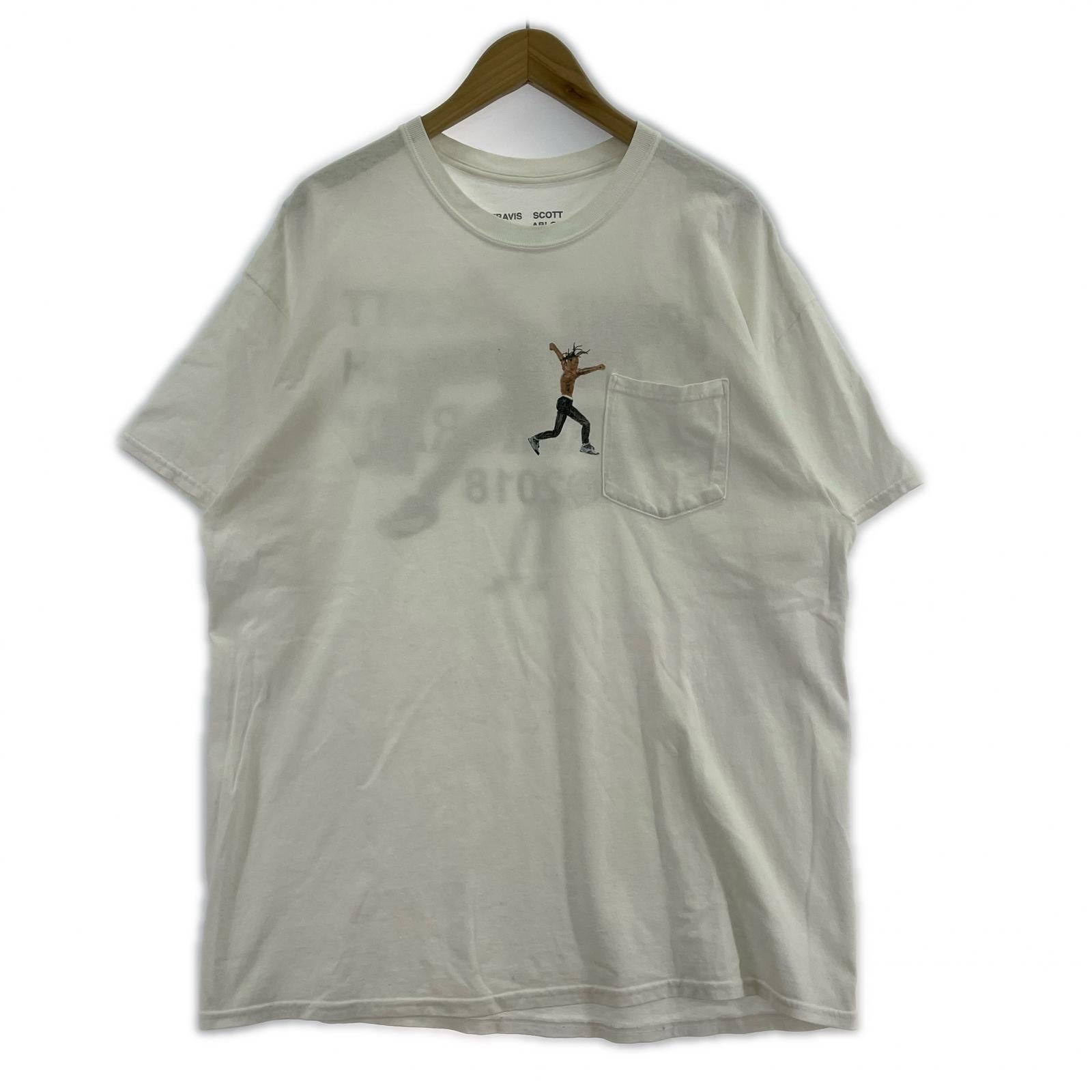 半袖Tシャツ TRAVISS SCOTT VIRGIL ABLOH 白 (XL) ホワイト