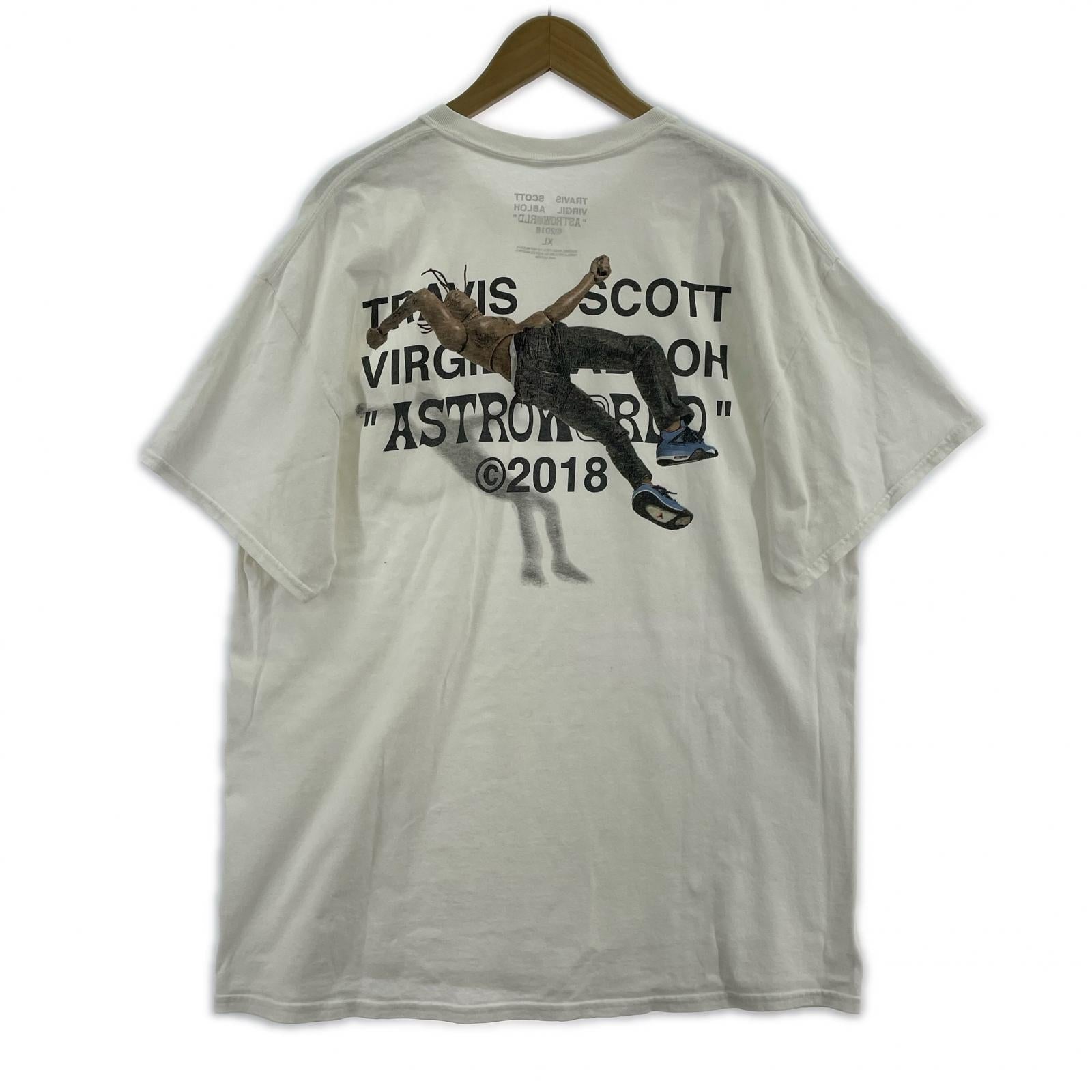 半袖Tシャツ TRAVISS SCOTT VIRGIL ABLOH 白 (XL) ホワイト
