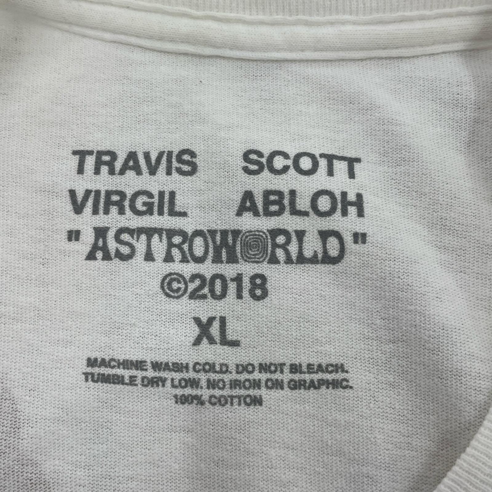 半袖Tシャツ TRAVISS SCOTT VIRGIL ABLOH 白 (XL) ホワイト