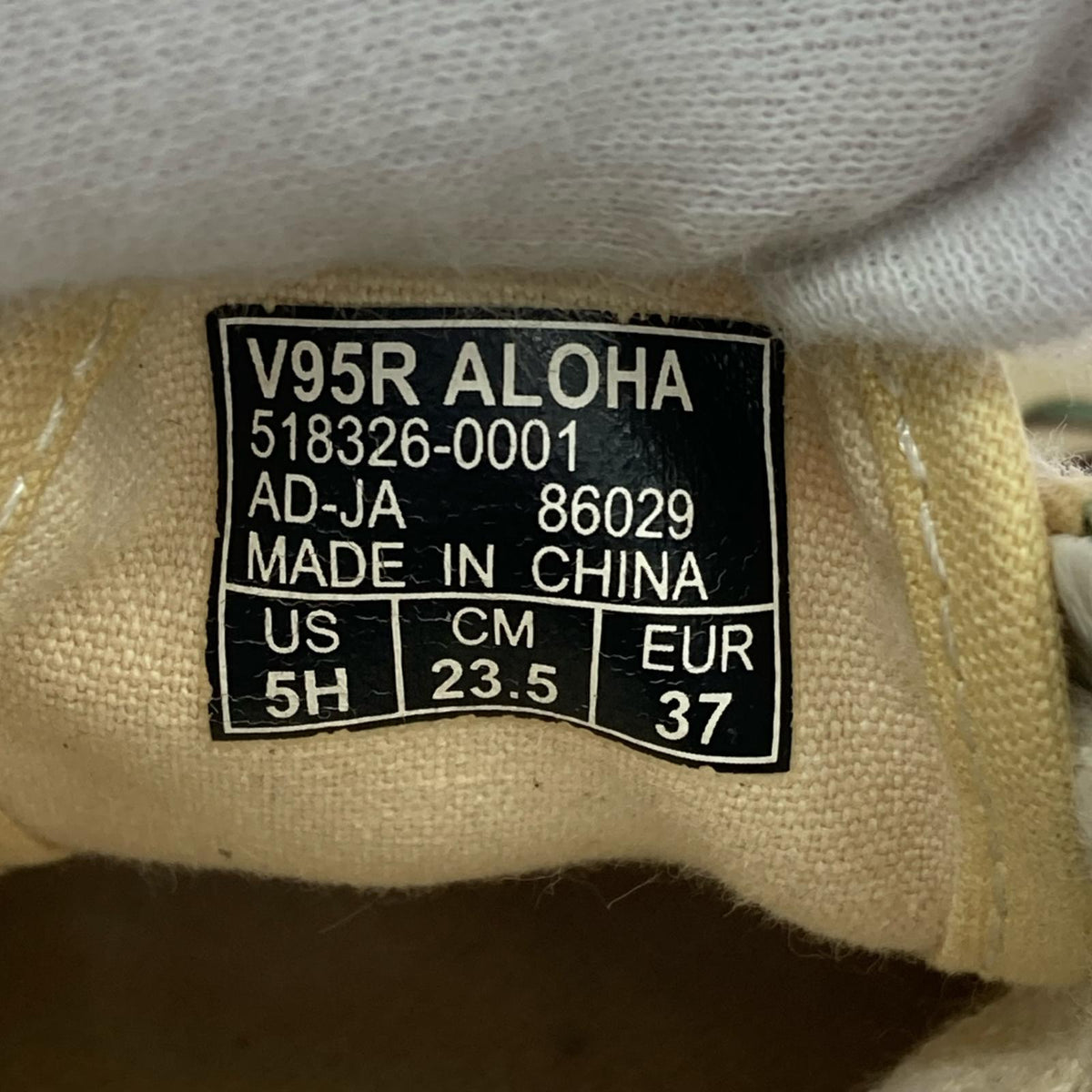 シューズ ALOHA シューズ 23.5cm YLW 23.5cm (US5 1/2 UK5 EU37) イエロー