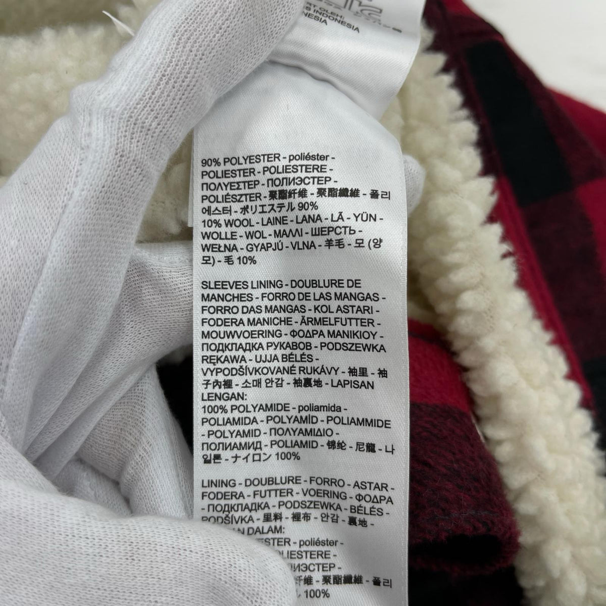 ジャケット 内ボアチェックジャケット M M レッド