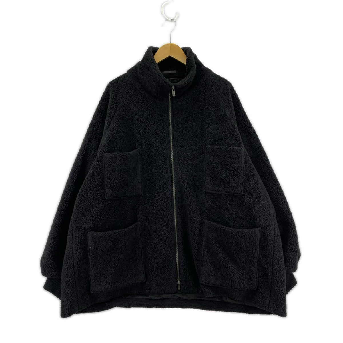 ジャケット BISHOOL ボアジャケット 黒 フリー ブラック