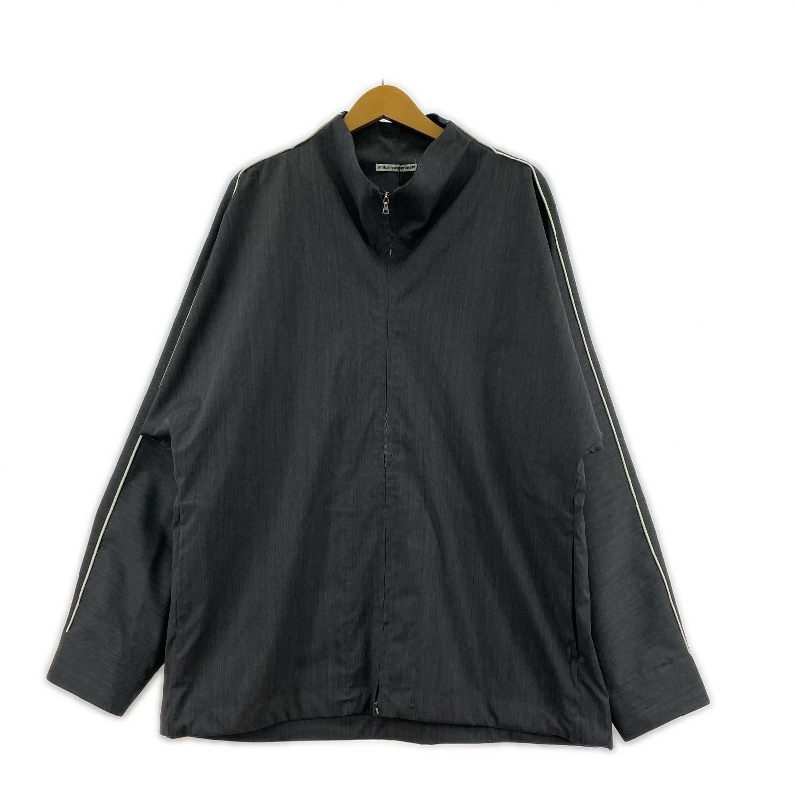 ジャケット REFINED PIPING TRACK JACKET グレー
