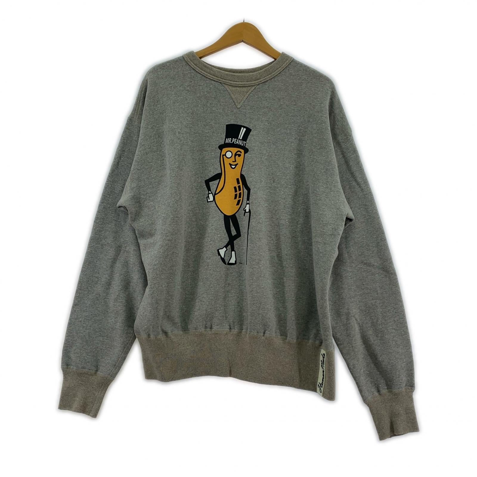 スウェット MR.PEANUT TSURIAMI SWEATSHIRT L グレー