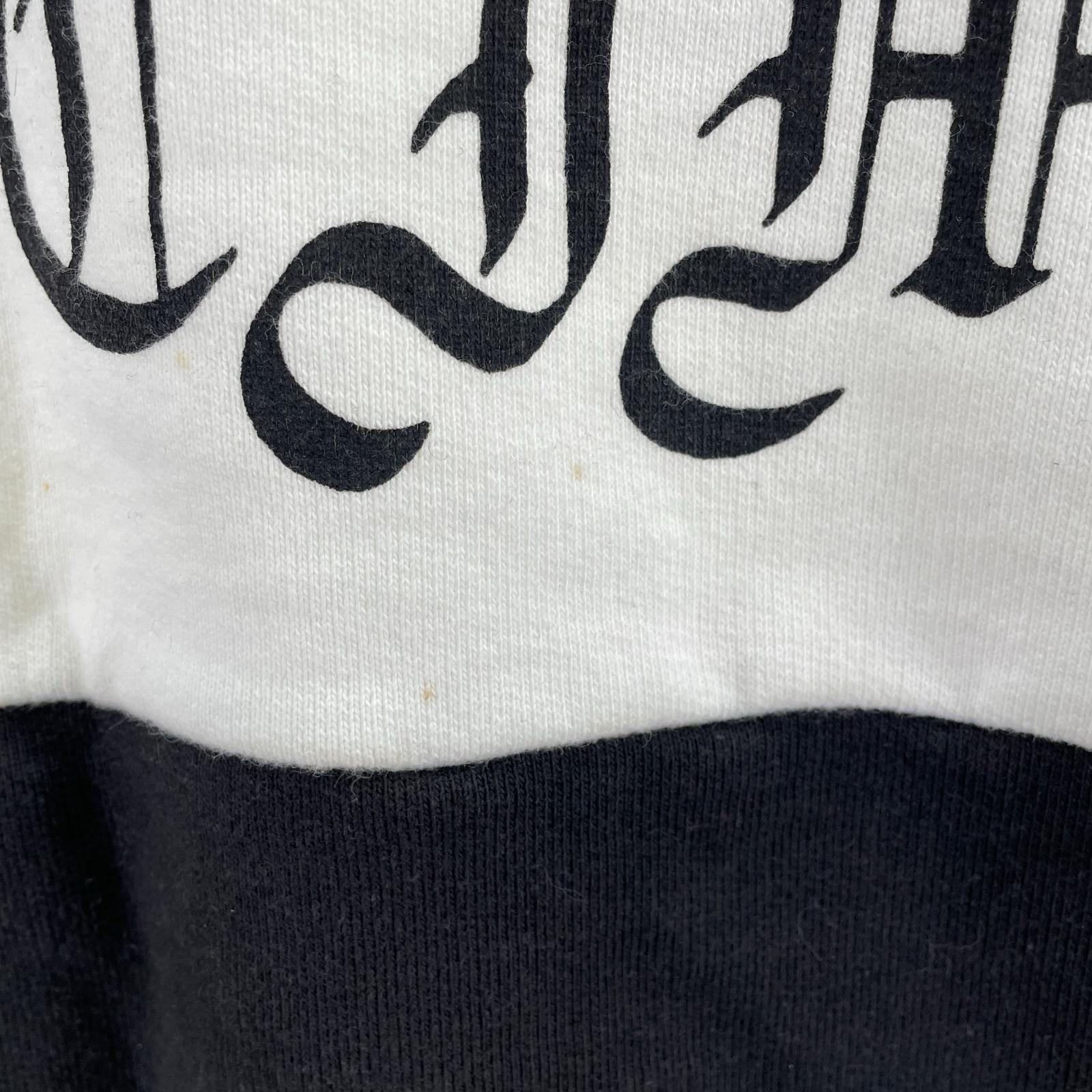 スウェット TWO-TONE CREW NECK SWEAT SHIRT/M M ブラック