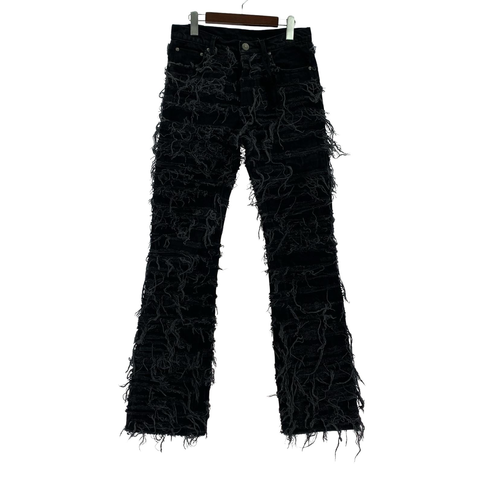 デニムパンツ PARADOXE PARIS Destroy Denim Pants (38) 38 ブラック