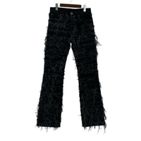 デニムパンツ PARADOXE PARIS Destroy Denim Pants (38) 38 ブラック