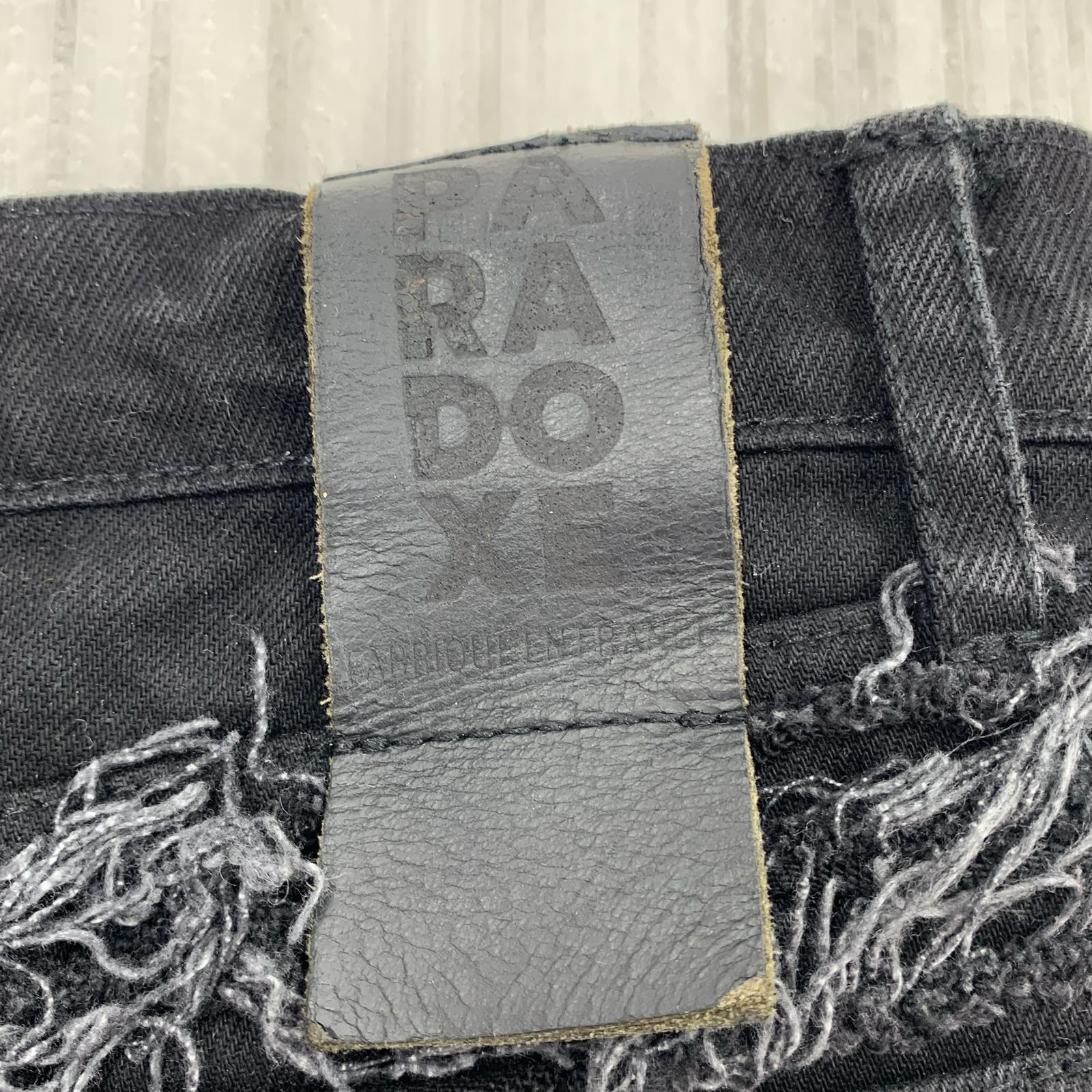 デニムパンツ PARADOXE PARIS Destroy Denim Pants (38) 38 ブラック