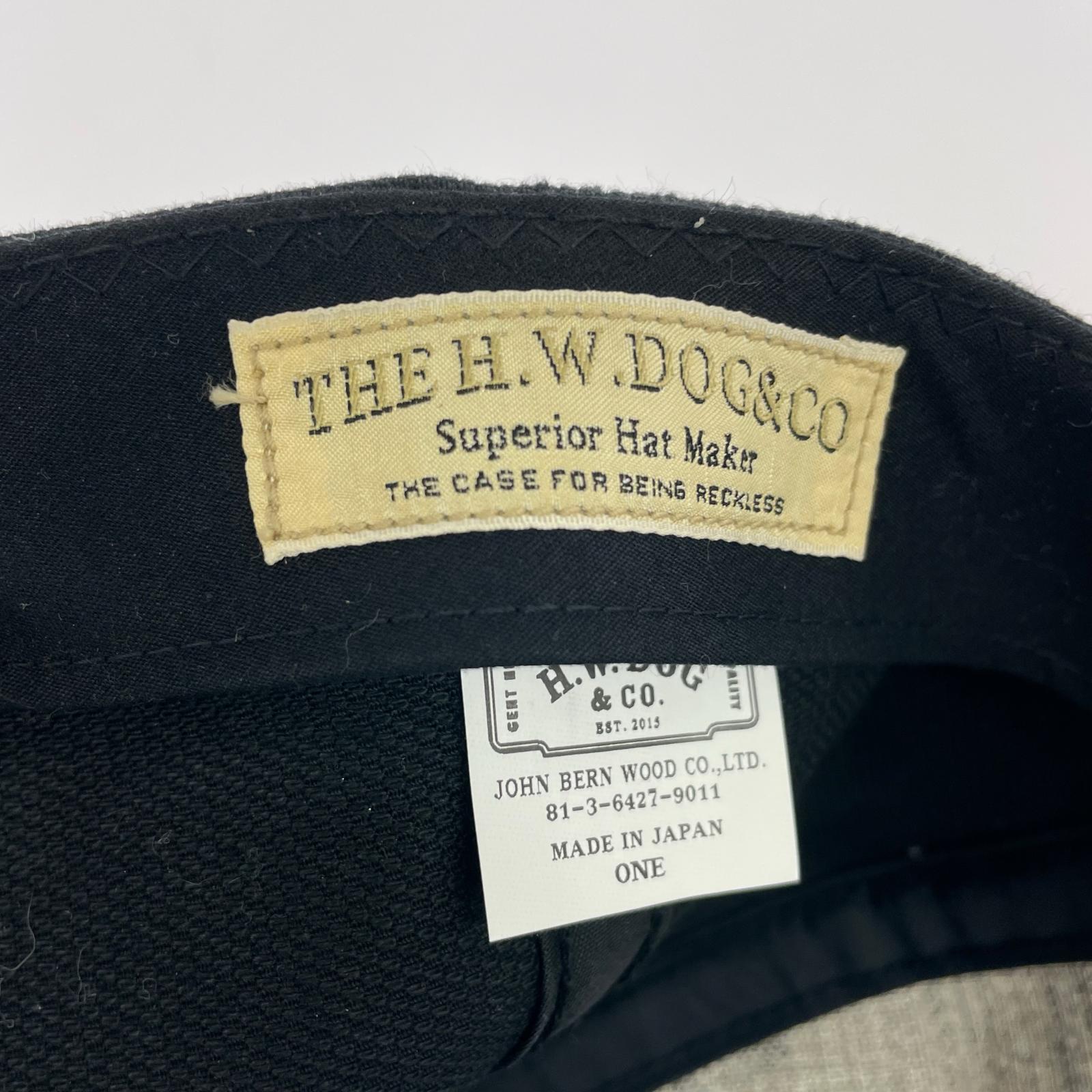 キャップ THE H.W.DOG&CO MID PROFILE CAP D-01028 黒 ブラック