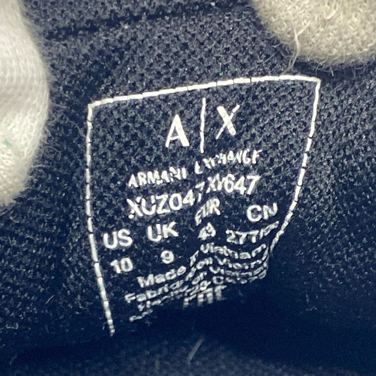 スニーカー ARMANI EXCHANGE ミッドカットスニーカー 白 (27) 28cm (US10 UK9 1/2 EU46) ホワイト