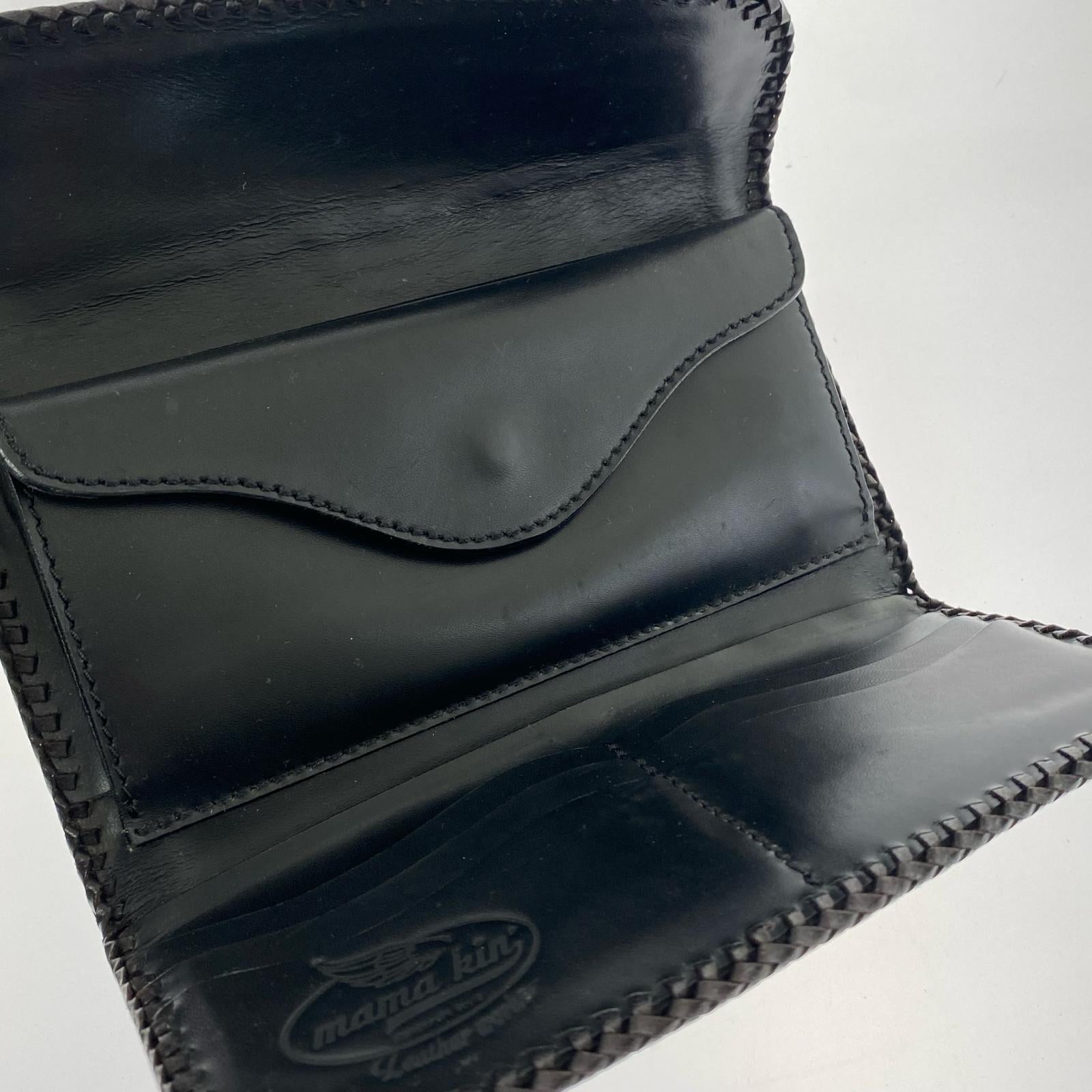 長財布 mama kin カービングウォレット BRW ブラウン