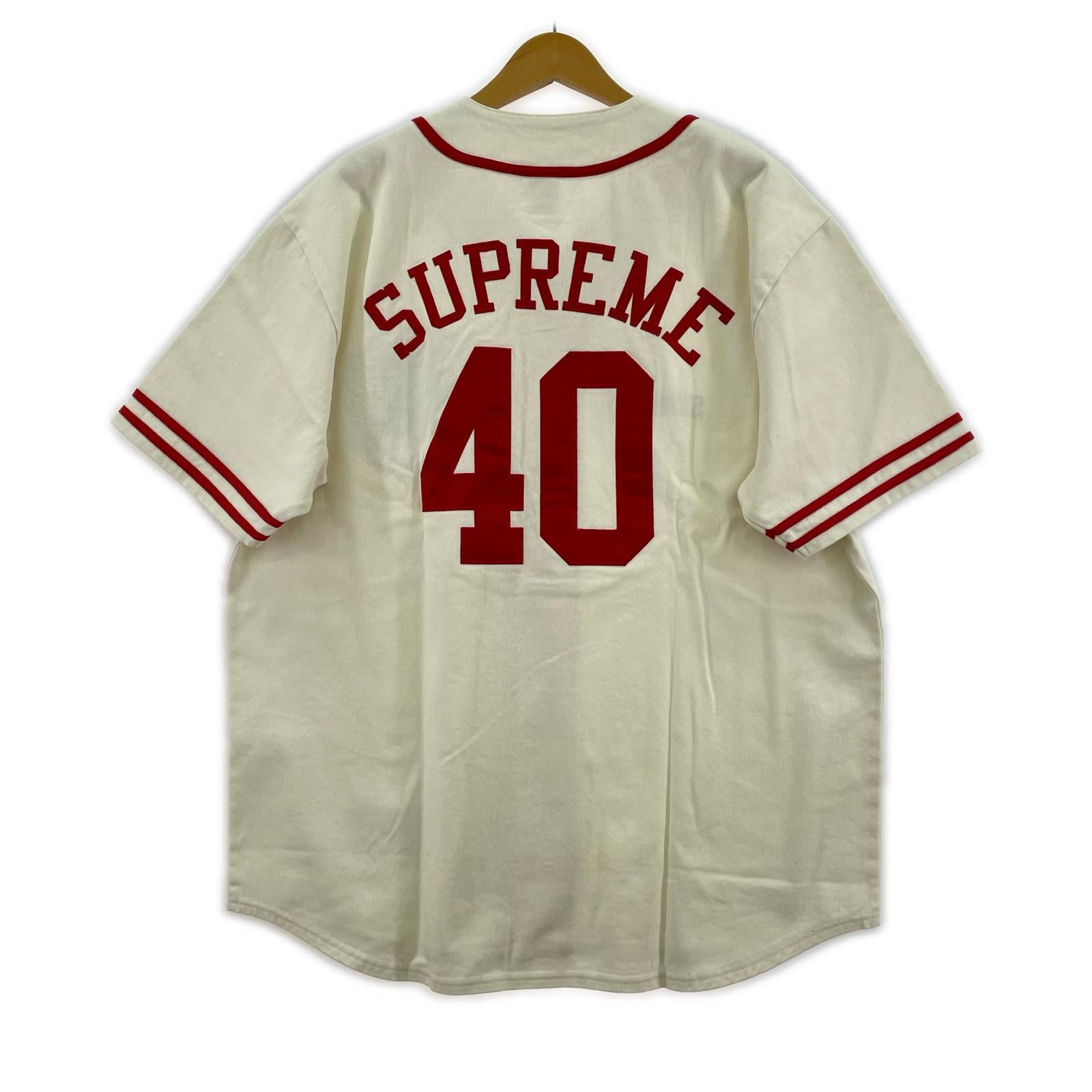 半袖シャツ x40 ACRES Twill Baseball Jersey L ホワイト