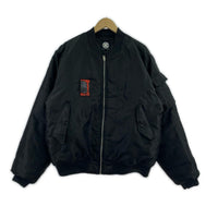 ブルゾン 一二三屋 花札 MA-1 XXL BLK ブラック