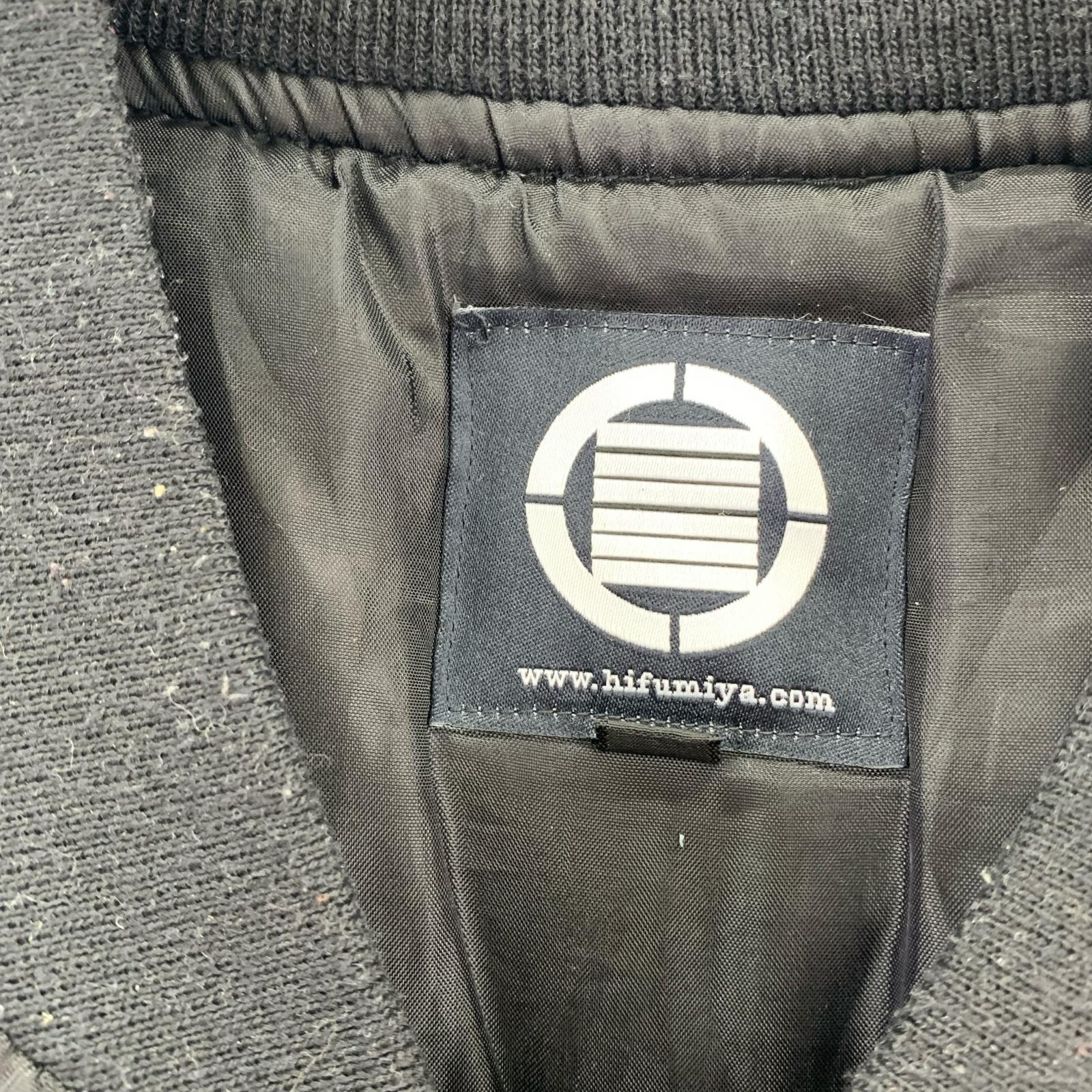 ブルゾン 一二三屋 花札 MA-1 XXL BLK ブラック