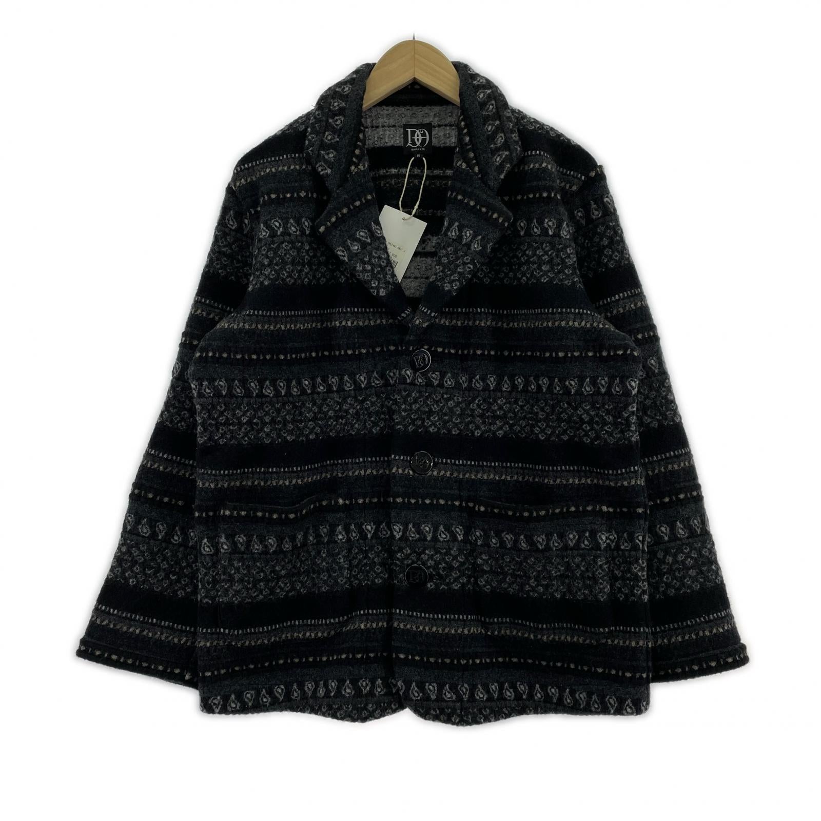 テーラードジャケット dress hippy NEW ORLEANS KNIT JACKET 黒 S ブラック