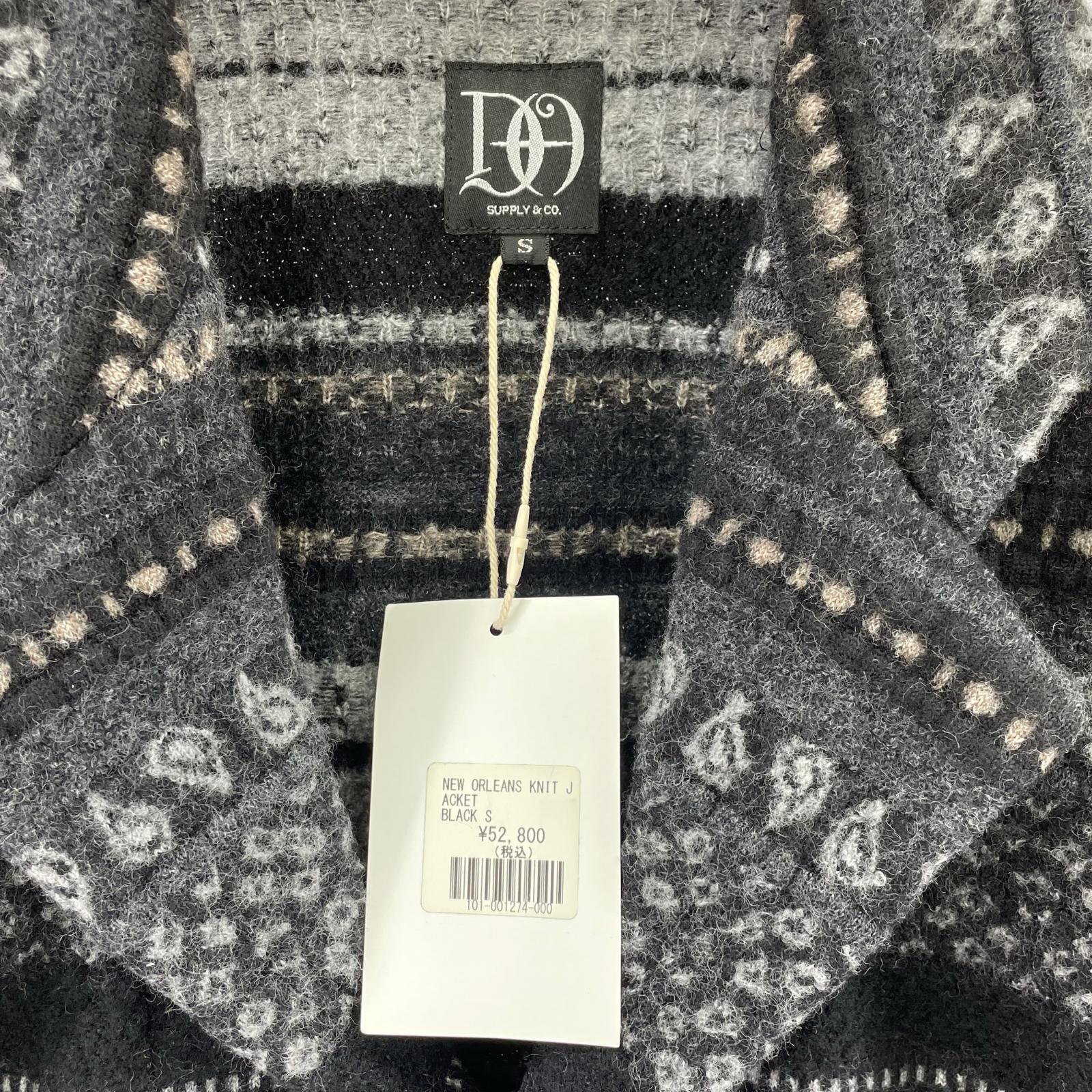 テーラードジャケット dress hippy NEW ORLEANS KNIT JACKET 黒 S ブラック