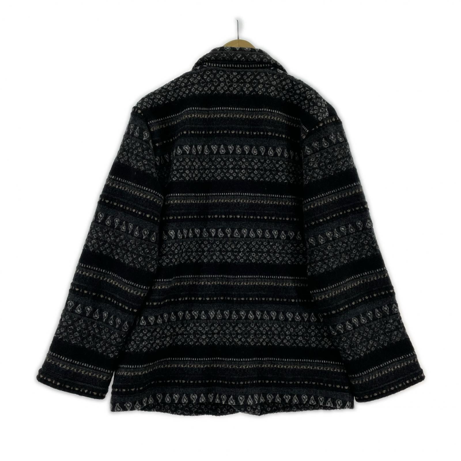 テーラードジャケット dress hippy NEW ORLEANS KNIT JACKET 黒 S ブラック