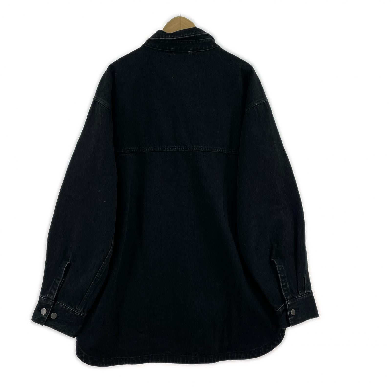 長袖シャツ entire studios HERCULEAN SHIRT ブラックデニムシャツ XS ブラック
