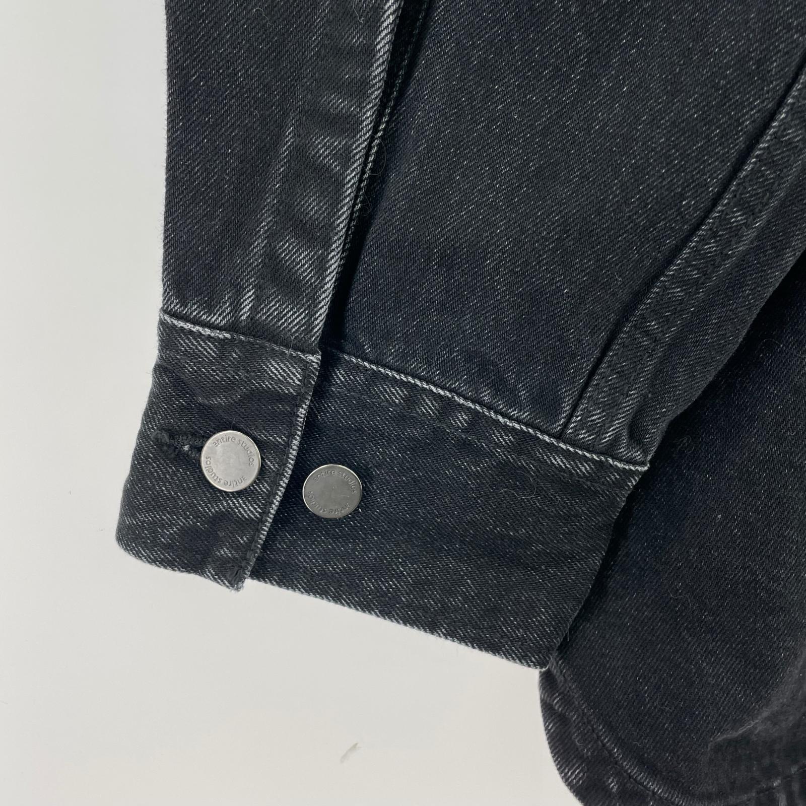 長袖シャツ entire studios HERCULEAN SHIRT ブラックデニムシャツ XS ブラック