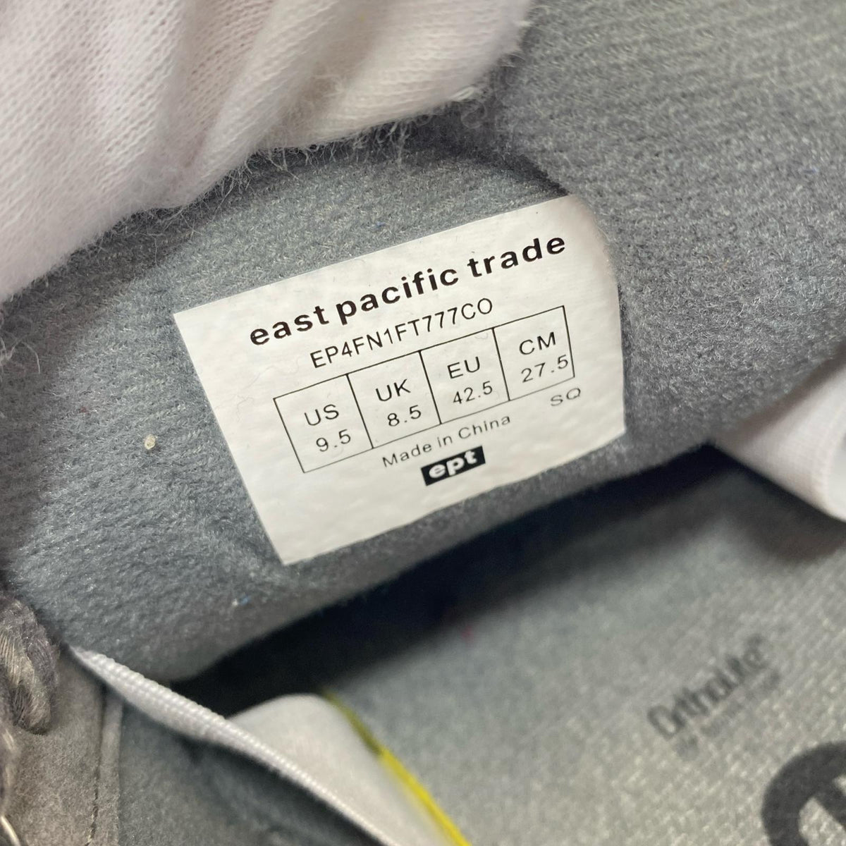 スニーカー ×EPT "DREAM FAT" SNEAKER (27.5cm) 27.5cm (US9 1/2 UK9 EU45) シルバー