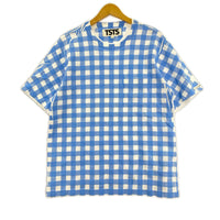 半袖Tシャツ TSTS チェック ブルー (L) L ブルー
