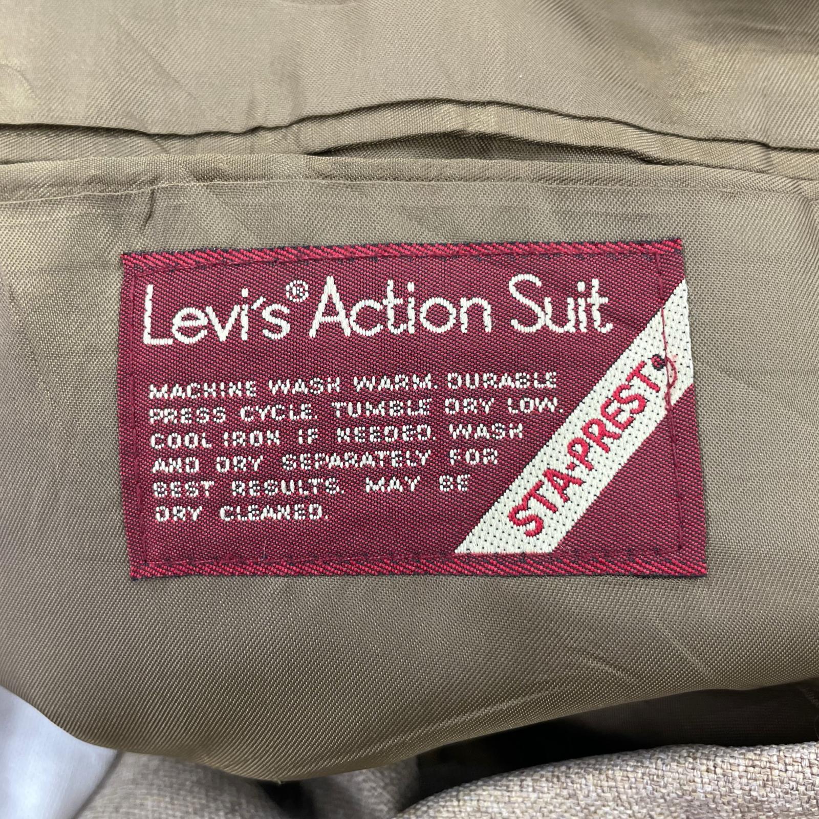 テーラードジャケット Action Suit 茶 40 ベージュ
