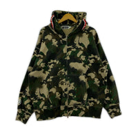 パーカー MAP CAMO FULL ZIP HOODIE (L) L