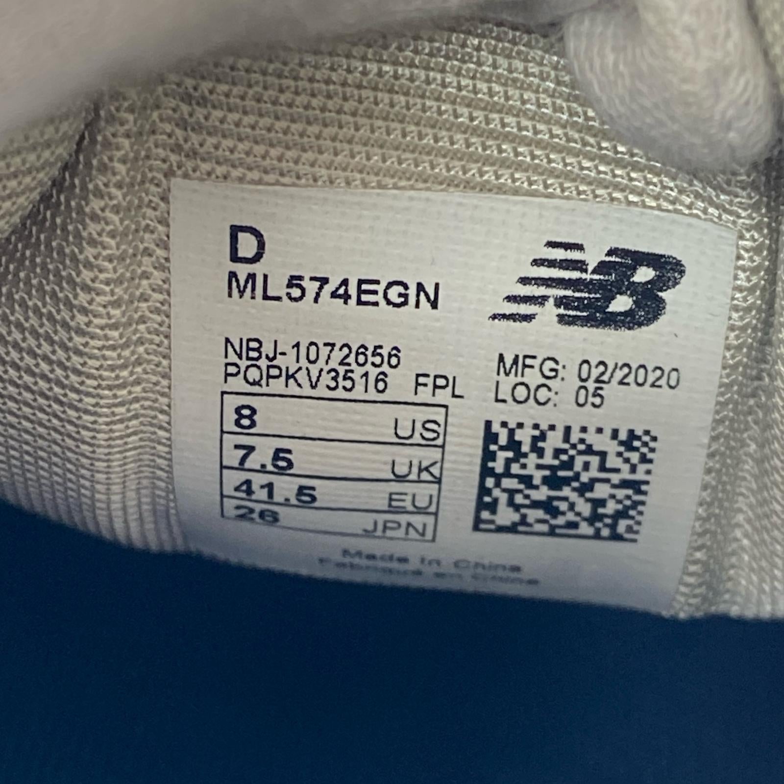 スニーカー ML574EVB 25.5cm 26cm (US8 UK7 1/2 EU42)