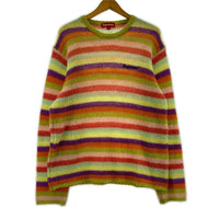ニット 19AW モヘヤニット ボーダー (M) M マルチカラー