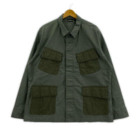 ミリタリージャケット WILDTHINGS BACK SATIN FIELD JACKET (L) カーキ L