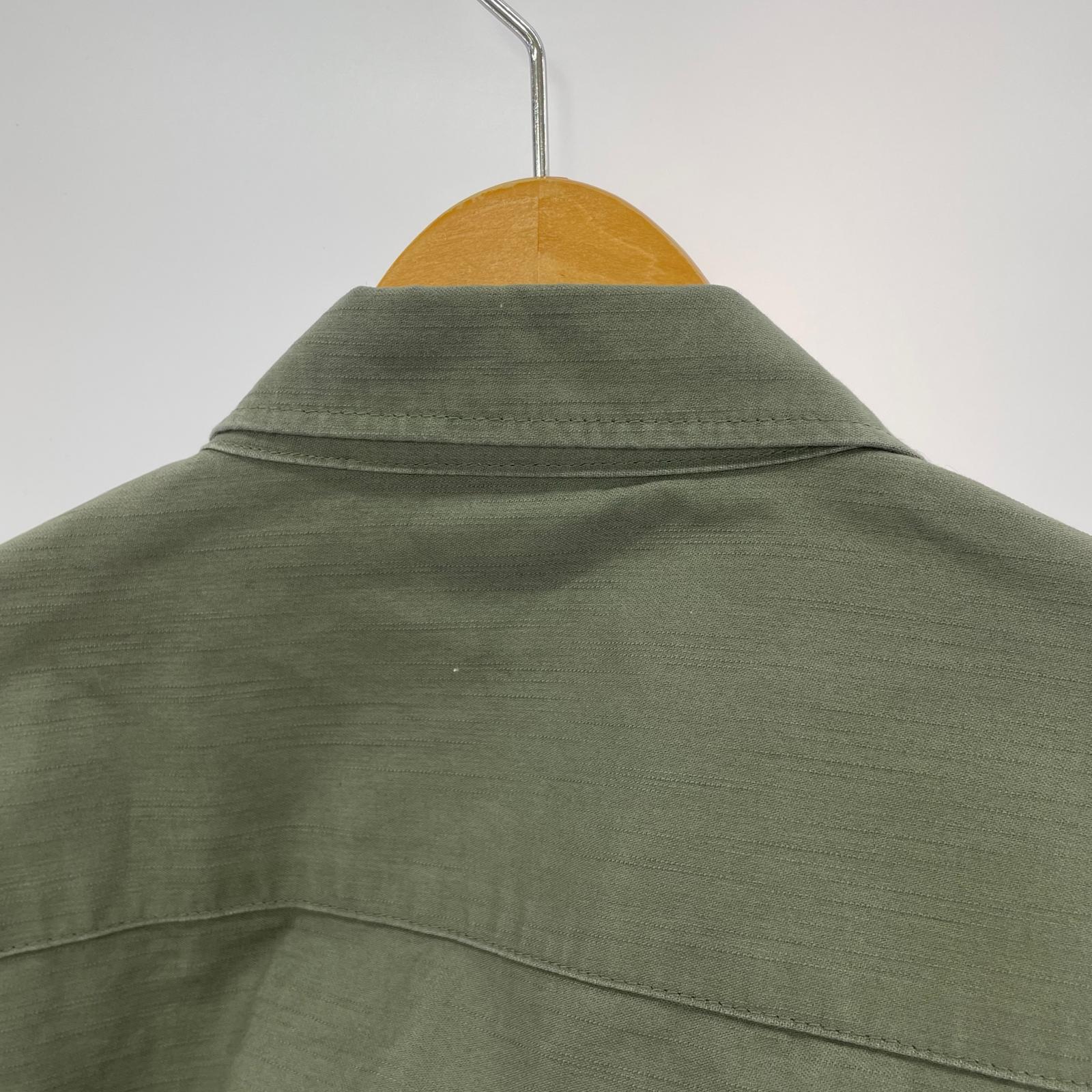 ミリタリージャケット WILDTHINGS BACK SATIN FIELD JACKET (L) カーキ L