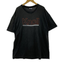 その他トップス 90s Knoll 企業Tシャツ XL ピンホールあり ブラック