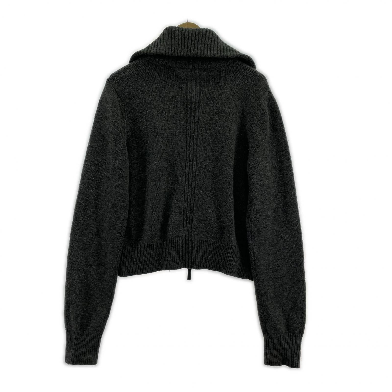ニット Vuja de カシミヤハイネックジップアップニット グレー L グレー