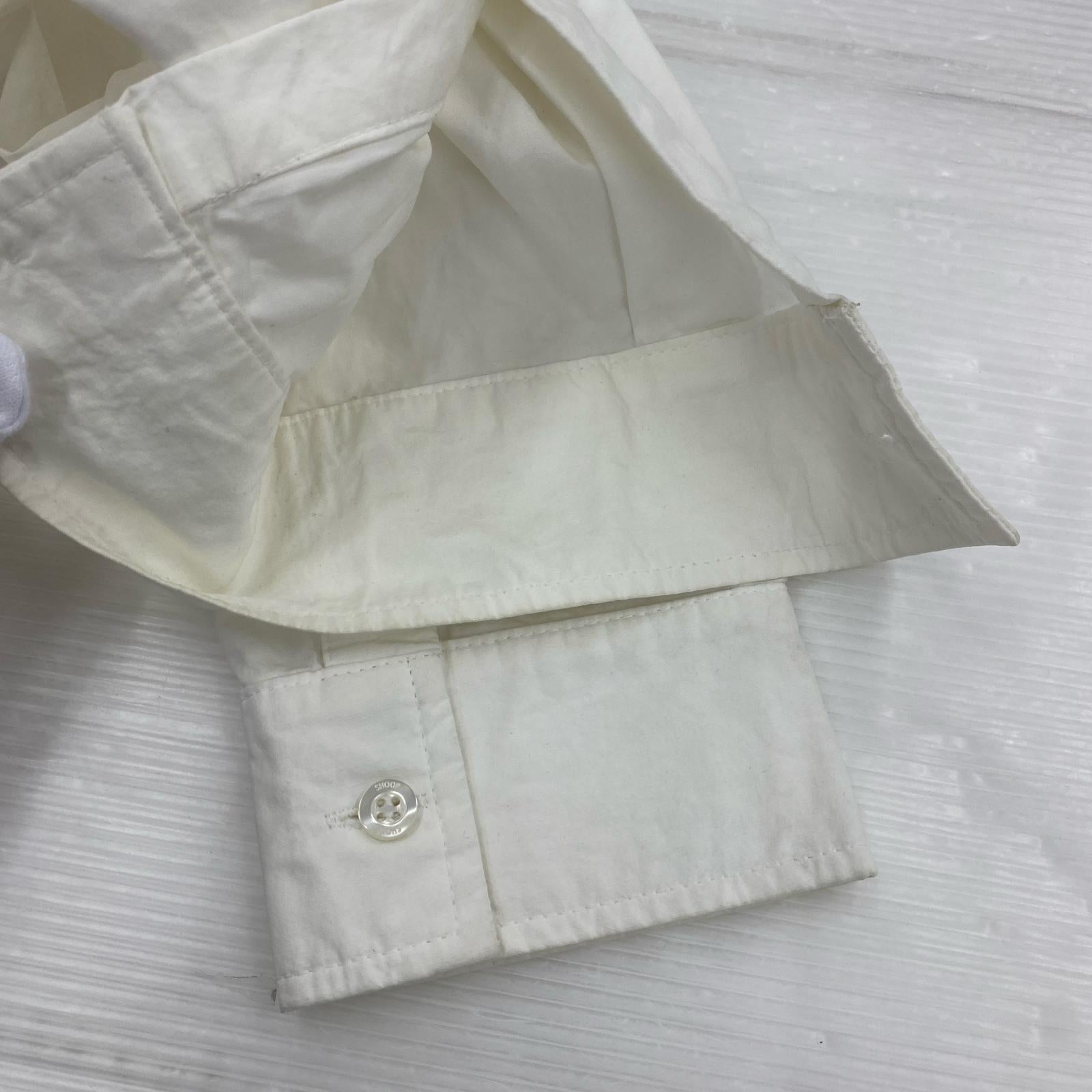 長袖シャツ 白 L L ホワイト
