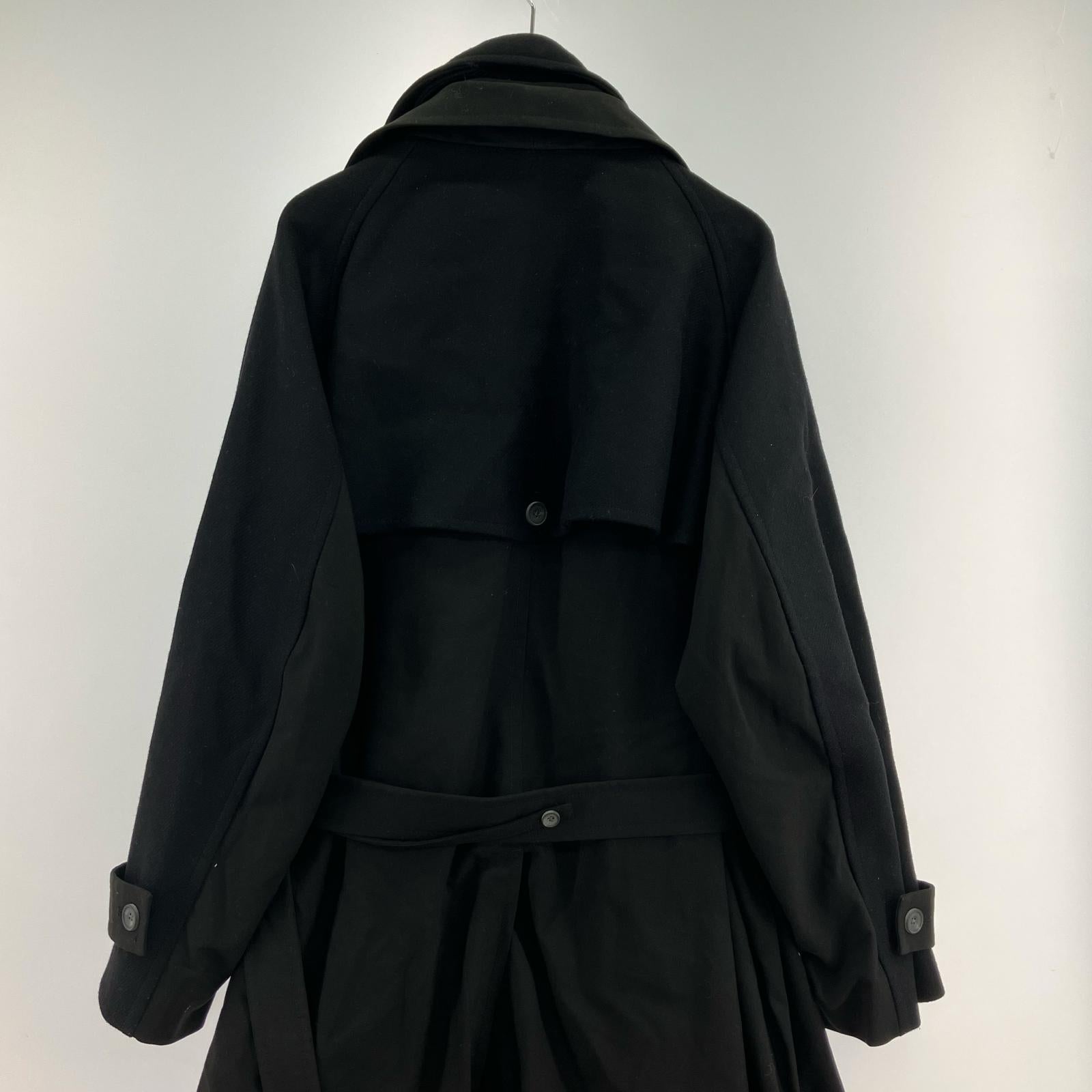その他アウター Layering Double Breasted Prime-Over Coat ブラック