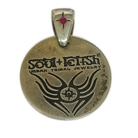 ネックレス SOUL FETISH ネックレストップ 石付 シルバー