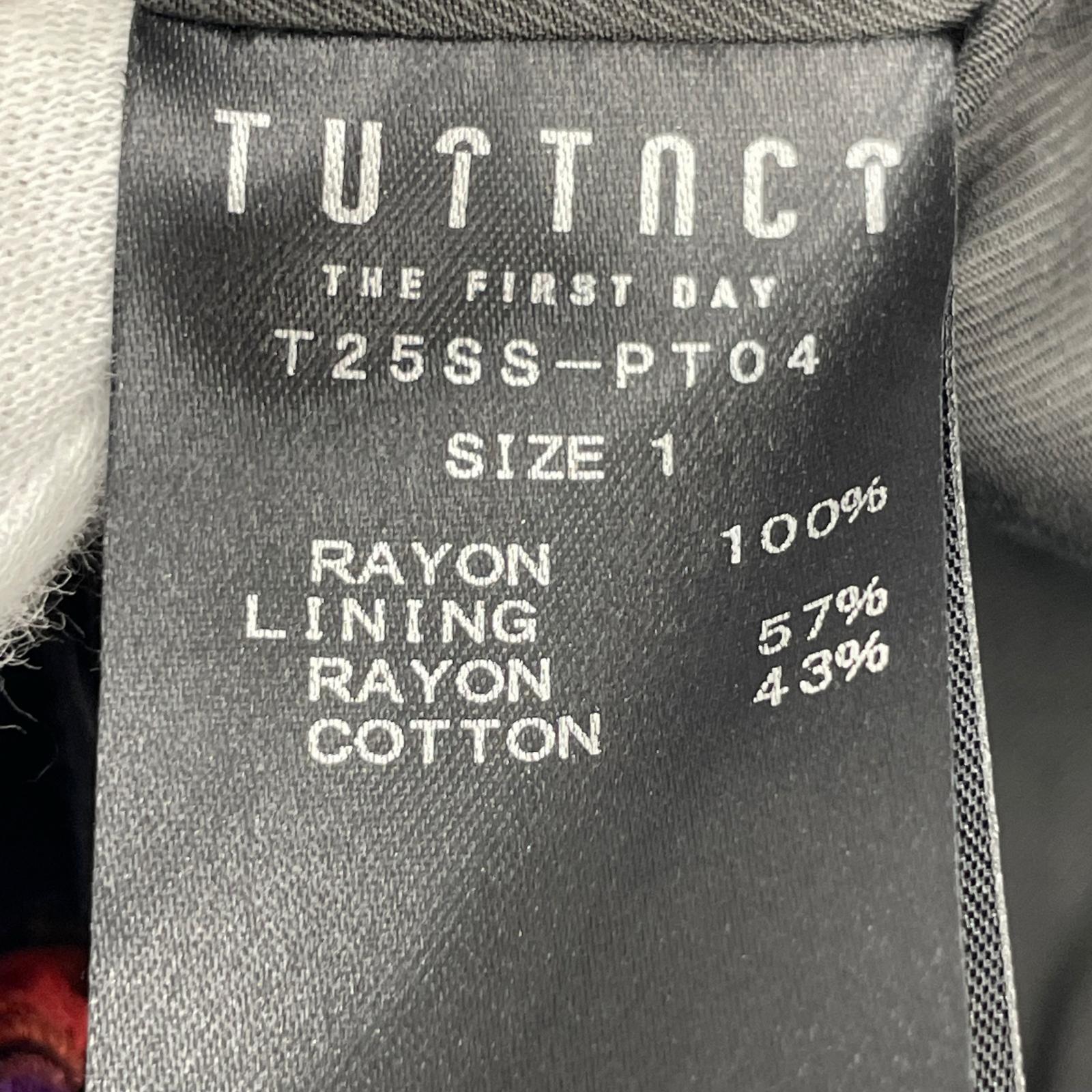 パンツ TUITACI 総柄パンツ ブラック