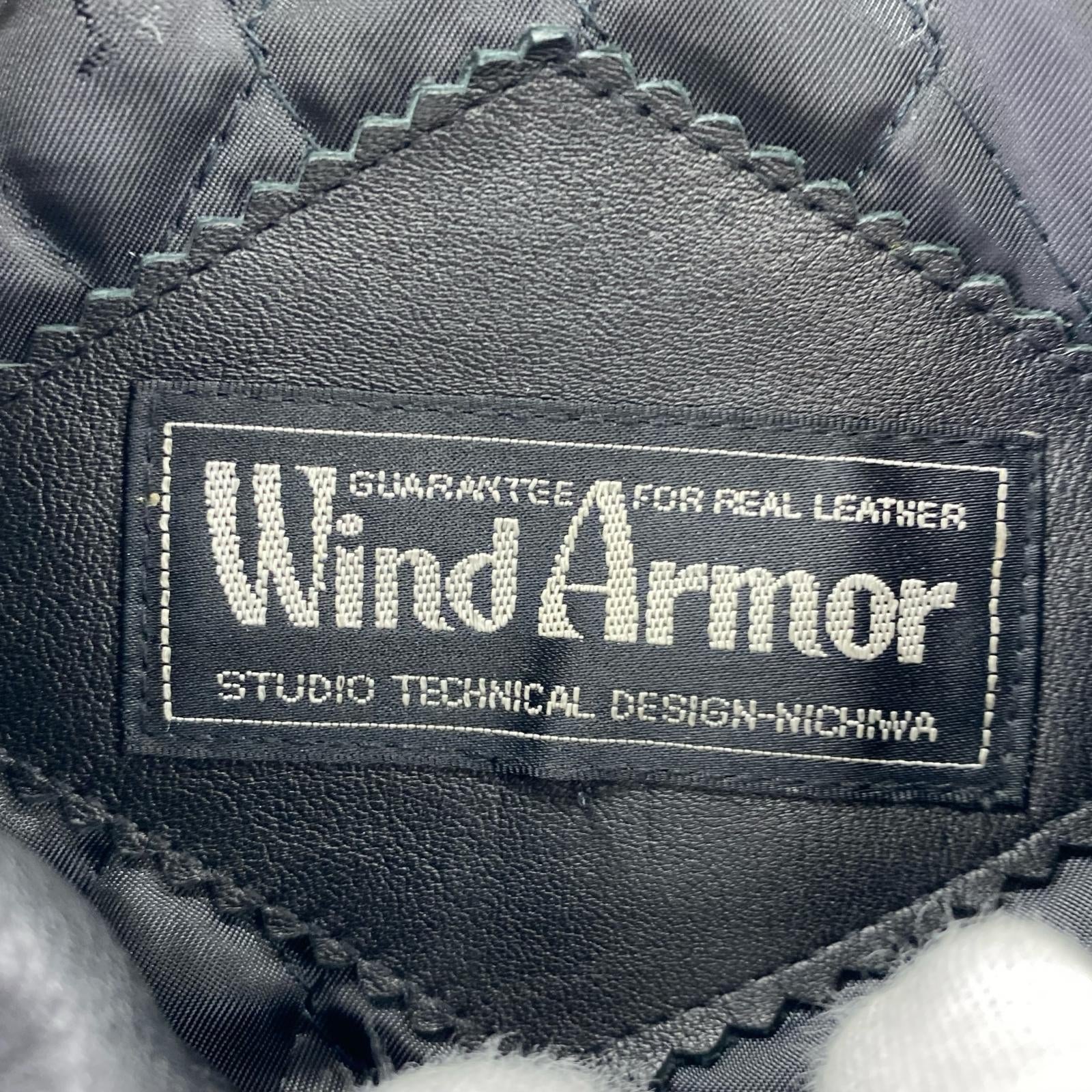 ライダースジャケット wind armor シングル ブラック