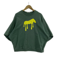 半袖Tシャツ プリントカットソー 緑 38 グリーン
